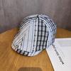 Retro Uk Patterned Beret Cap For Men And Women With Breathable Sunshade Cotton Summer Wear