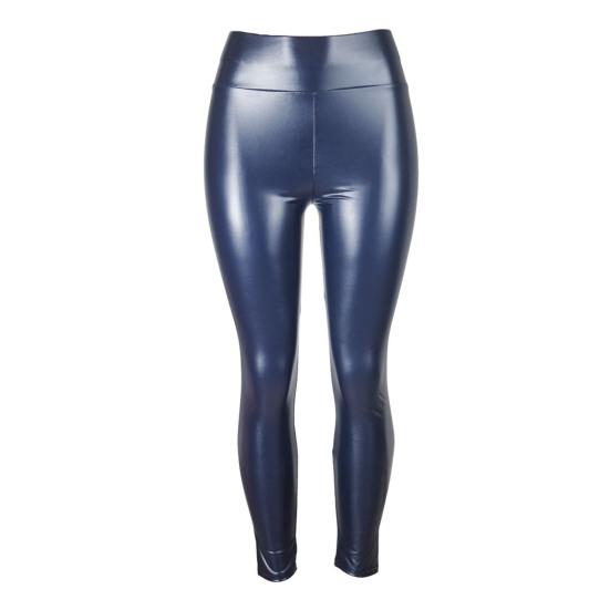 Женские брюки из искусственной кожи, эластичные, обтягивающие, с высокой талией, глянцевые, мягкие, дышащие, корректирующие фигуру, утягивающие живот, однотонные, для вечеринок в ночном клубе