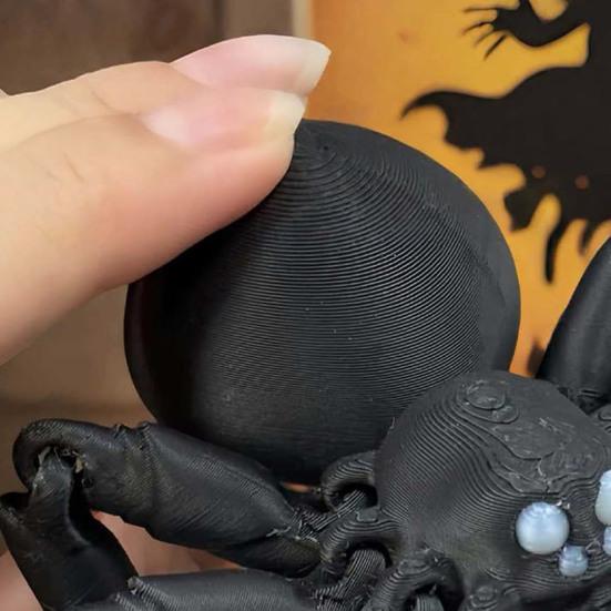3D-печатная шарнирная фигурка паука, гибкий сустав, черная статуэтка паука, коллекционный готический орнамент для Хэллоуина, домашний декор