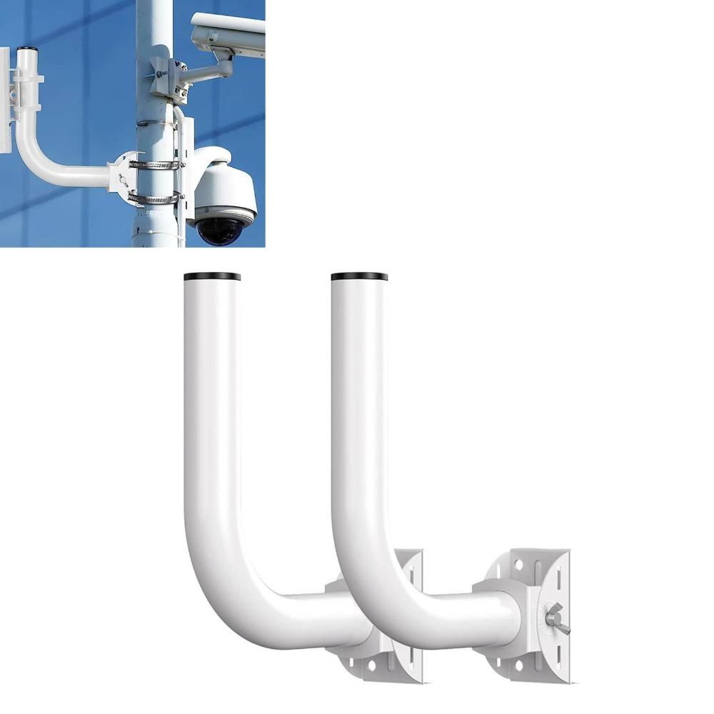 2pcs Durable J Pole Mounts Pole Mount Access Point Mount Bridge Bracket Network Access Point