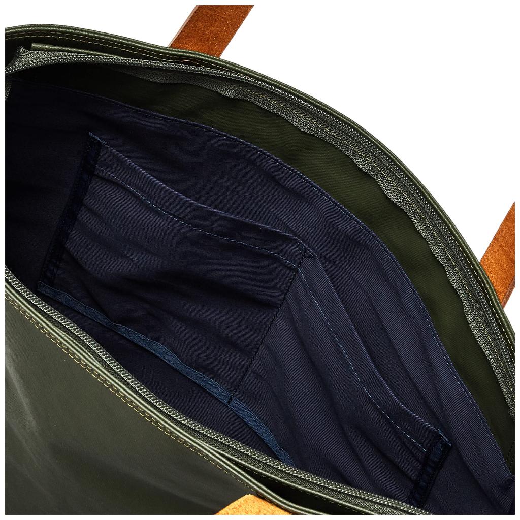 Горизонтальная сумка-тоут с верхней молнией Toyooka Bag Original Fabric Canvas PVC Tochigi Leather COMMUTE Khaki [Vermouth]