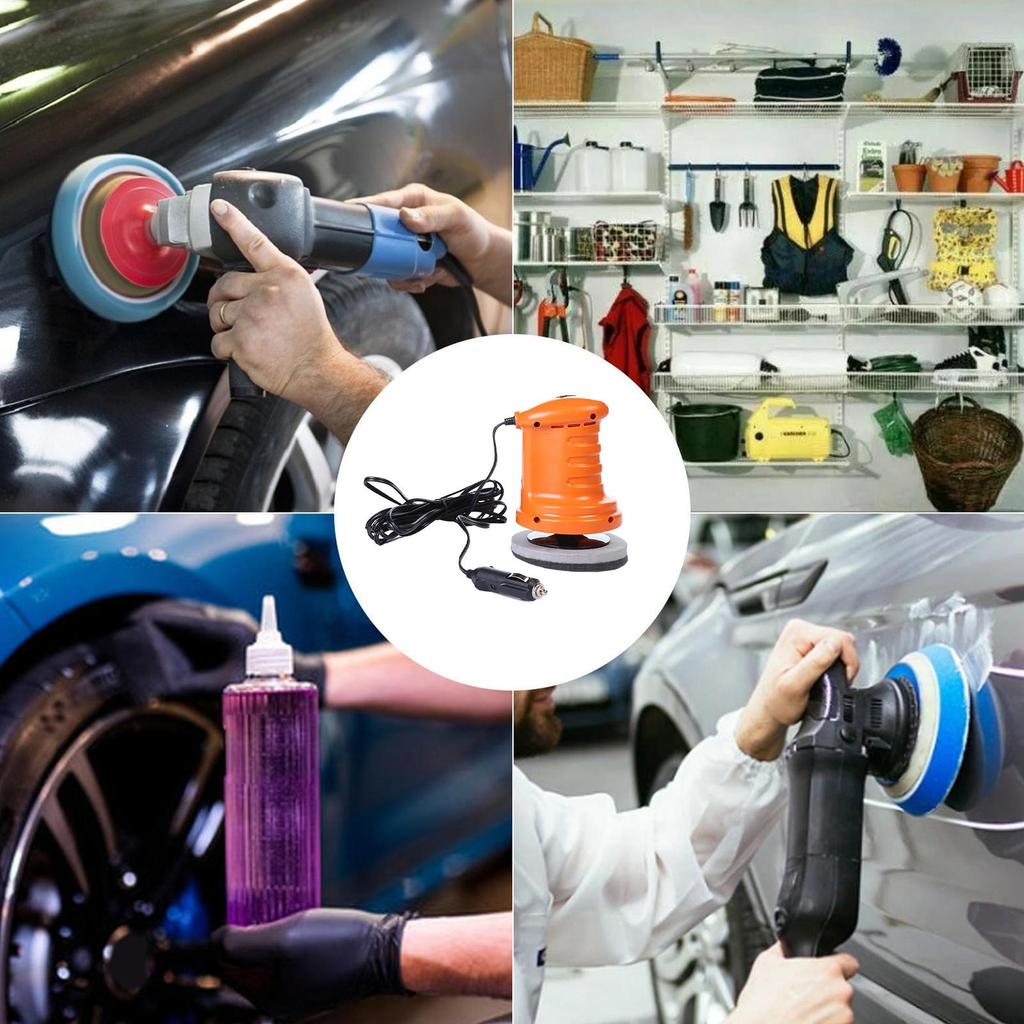 Car Buffer Polisher 12V Automotive Polisher Body Buffer Automotive Care Accessories For Motorcycle Furniture Wood Restoration