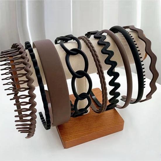 9 шт., обруч для волос, нескользящий дизайн, головной убор с зубцами, фиксация прически, пластиковая заколка для волос, зажим для челки для женщин и девочек, повязка на голову, головные уборы для мытья лица