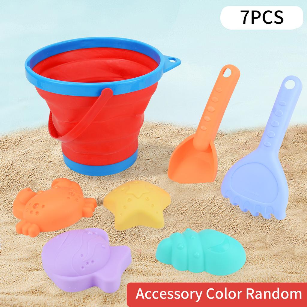 Foldable Beach Bucket Tool Set Children'S Sand Shovel Summer Outdoor Water Toys Boys And Girls Toys