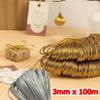 1 Bunch Non Elastic Necklaces Tightly Woven Decorative Tight Lines Festival Decoration Wear Resistance Handmade 3MMx100M