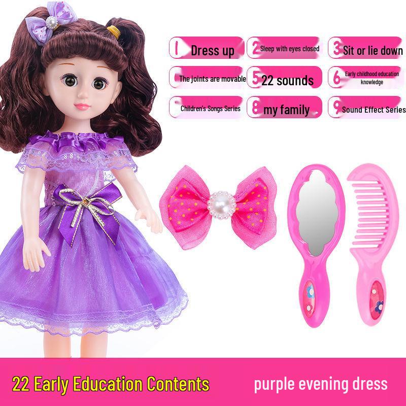 Interactive Smart Doll Set with Changeable Clothes - Princess Toy for Girls, Perfect Birthday Gift