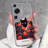 Для Huawei P60 P50 P40 Pro P50e Honor 8A 9S 9X V40 Lite Чехол Узоры Океан Кит Прозрачный Силиконовый Противоскользящий Чехол для Телефона Для Huawei Модный Чехол