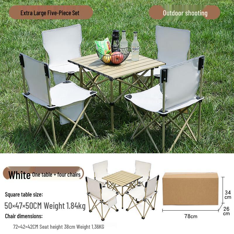 Portable Outdoor Folding Table and Chair Set