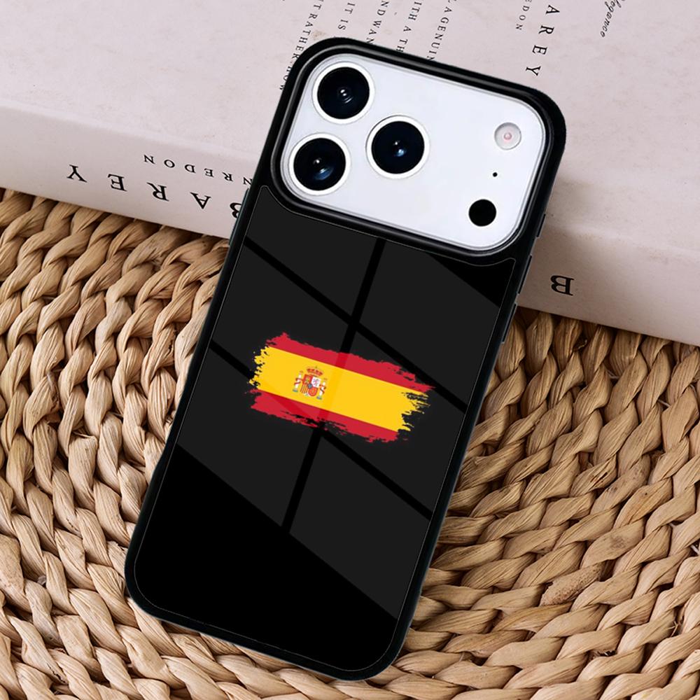 Spain Spanish Flag pattern Phone Case Cover For Magsafe Wireless Charger For iPhone 17 Pro Max 16 14 13 12 11 15 Air