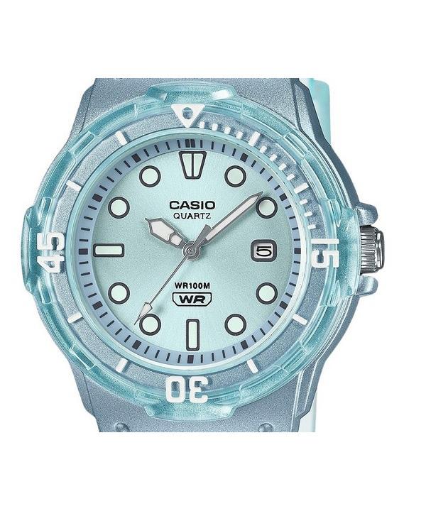 Casio POP Analog Resin Strap Blue Dial Translucent Quartz LRW-200HS-2EV 100M Women's Watch