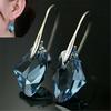 Crystal Chic Drop Dangle Charm Blue Ladies Stylish Vintage Hook Earrings