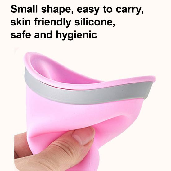 Women's Standing Portable Silicone Self Driving Outdoor Emergency Standing Urinal