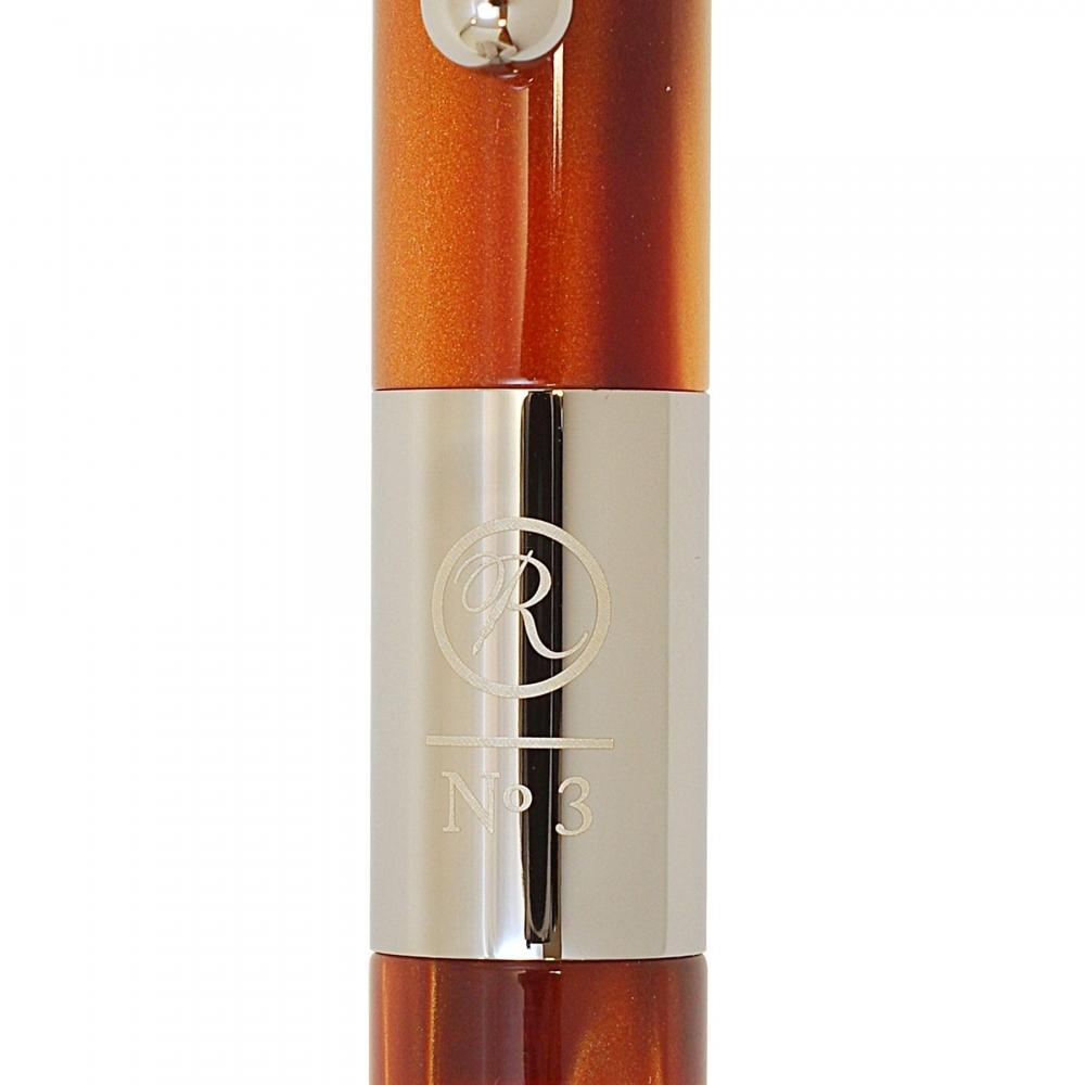 ROMEO No. 3 Ballpoint Pen Thin Shaft Italian Amber