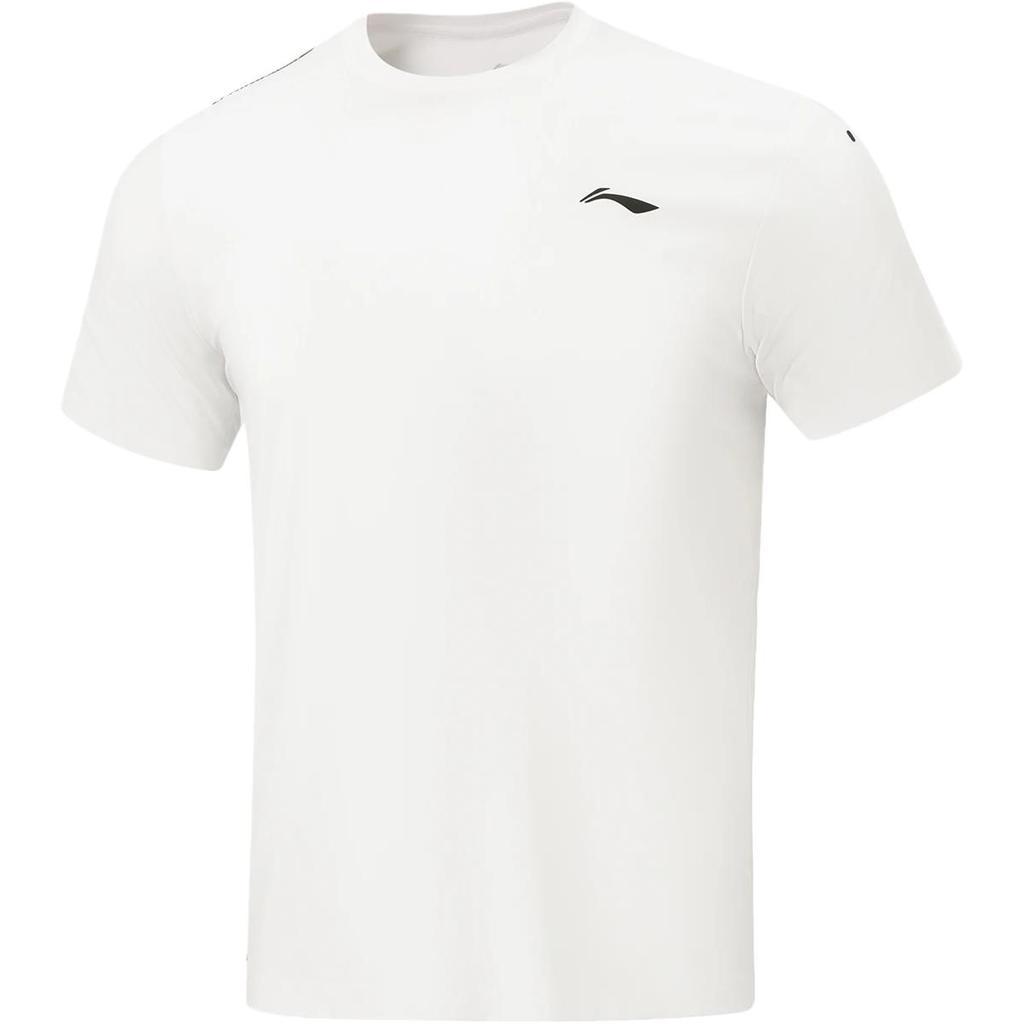 Li-Ning Простая футболка с круглым вырезом, удобная, с коротким рукавом, мужские топы ATSW435-2