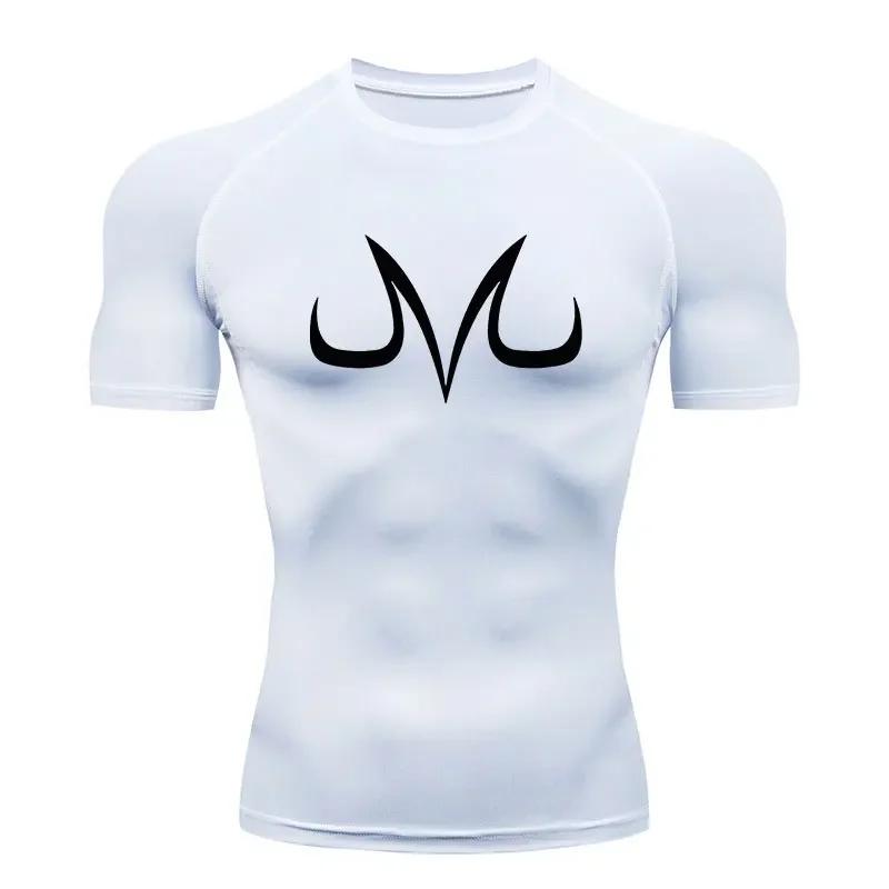 Clothing Fitness Anime Aesthetic Compression Shirt for Men Fitness Sport Quick Dry TShirts Tight Gym Tops Tee Summer Undershirts