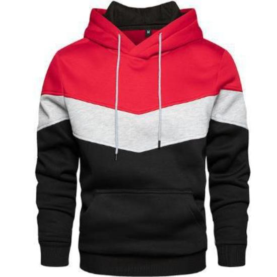 Молодежная мужская осенне-зимняя повседневная спортивная толстовка с капюшоном, модная лоскутная толстовка большого размера с капюшоном