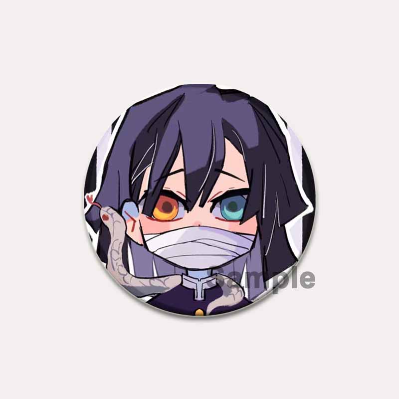 32/44/58 мм мультяшные броши ручной работы «Убийца демонов» Камадо Тандзиро/Хашибира Иносукэ, булавка Кочоу Синобу/Камадо Незуко Цуюри Канао, значок