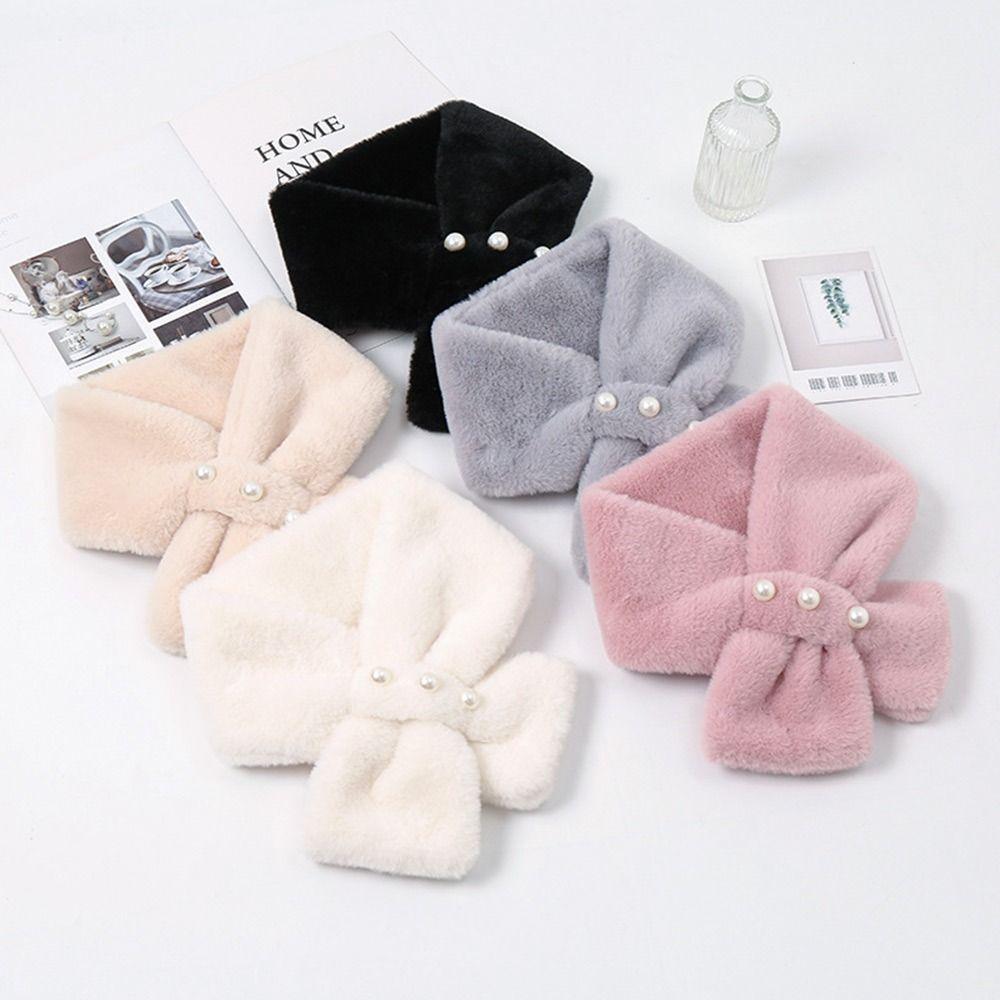 Зимний мягкий удобный искусственный меховой воротник плюшевый шарф крест на шее теплая шаль