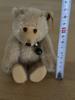 [USED] German Steiff teddy bear wearing a bell collar, rare stuffed toy