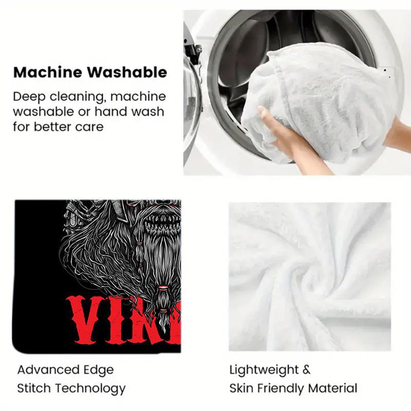 Viking 2D Flat Pattern Flannel Blanket High quality All Seasons Warmth and Comfort Perfect for Christmas Gifts.NMT0928336