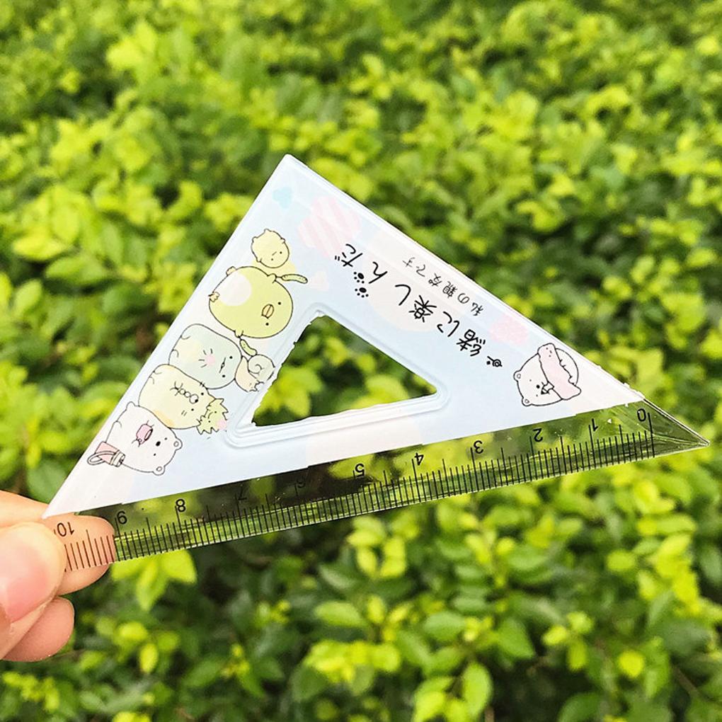 4 Штуки/Набор Линейка для Рисования DIY Поделки Прямой Транспортир Инструмент для Черчения Канцелярские товары с Масштабными Линейками Офисные Принадлежности