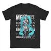 Hatsune Miku Anime Tshirts Unisex Unisex Unisexga Vintage Pure Cotton Tee Shirt Crewneck Short Sleeve T Shirts Big Size Clothes