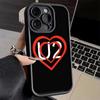 Чехол для телефона iPhone 17 Air 16E 15 16 Pro Max U-U2 Обложка Rock Band 14 Plus 13 12 Mini Мягкий силиконовый чехол Fundas