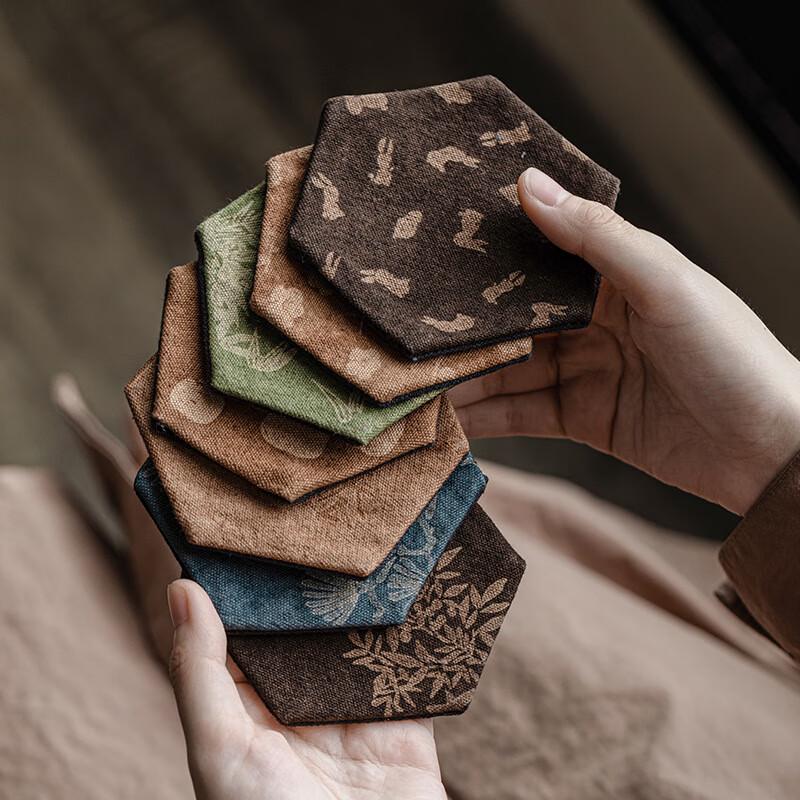 Дзен Тай-дай Шестиугольная Тканевая Подставка