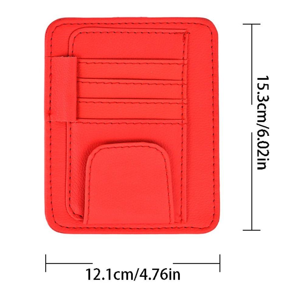Wear-resisting Car Sun Visor Organizer Multifunctional Car Ticket Holder Bank Card