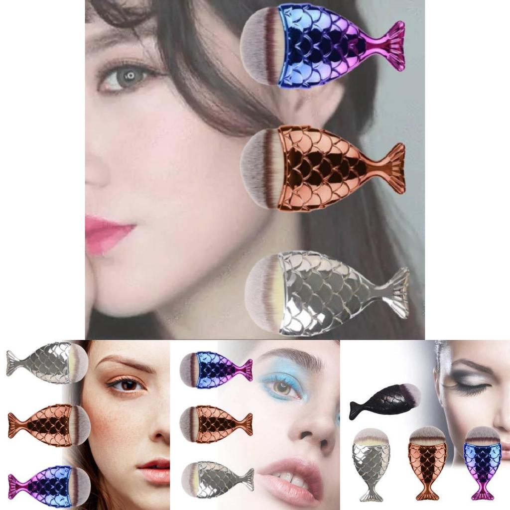 Красочная кисть для макияжа русалки большого размера, кисть для тональной основы, инструмент для красоты, must-have