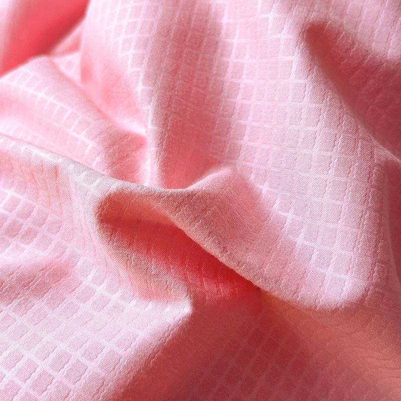 Покрывало из хлопка в стиле принцессы, однотонное, кружевное, стираное, из четырех частей, сирсакер, кружево, двойной пододеяльник