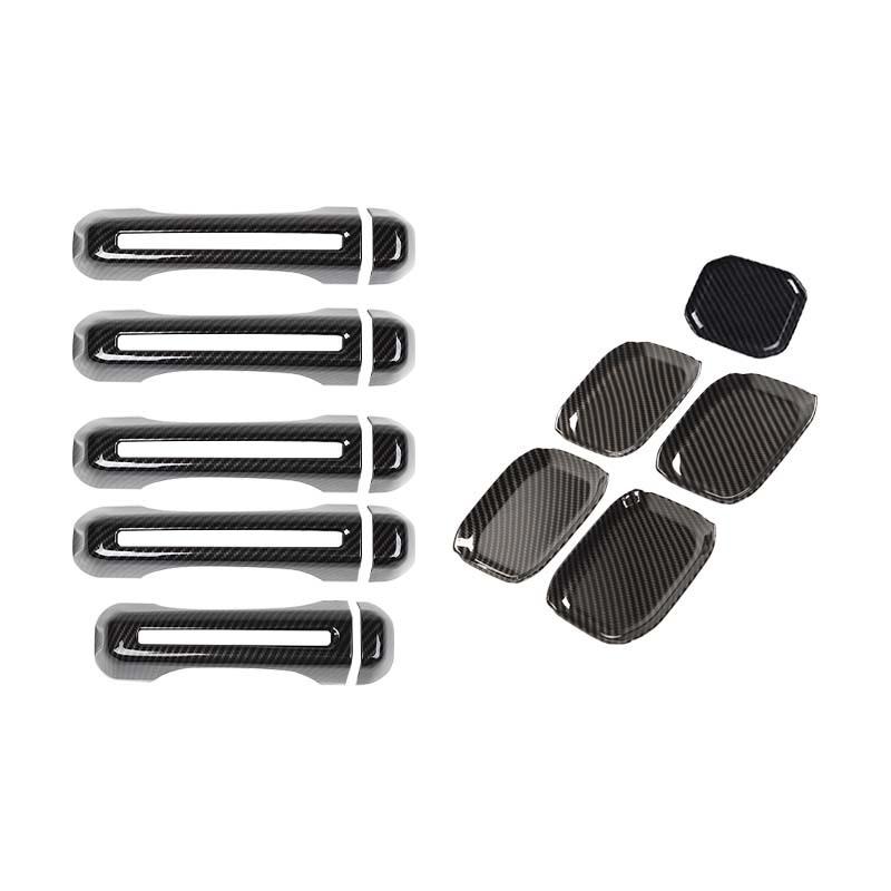 ABS ручка автомобиля наклейка в виде ракушки внешняя дверь чаша декоративная крышка для Jeep Wrangler JL 2018 Up 4-дверная версия Внешние аксессуары