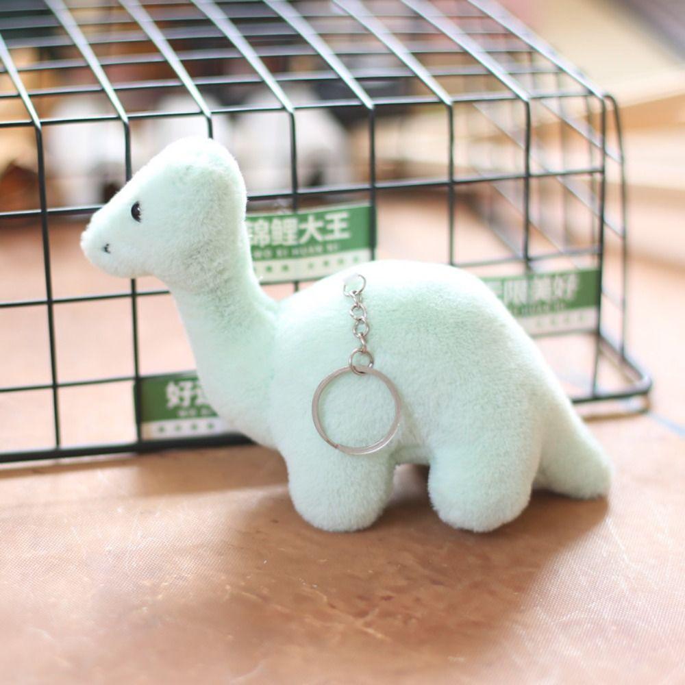 Мультяшный кукла-динозавр, мягкий плюшевый брелок в виде динозавра, креативный брелок в виде автомобильного ключа