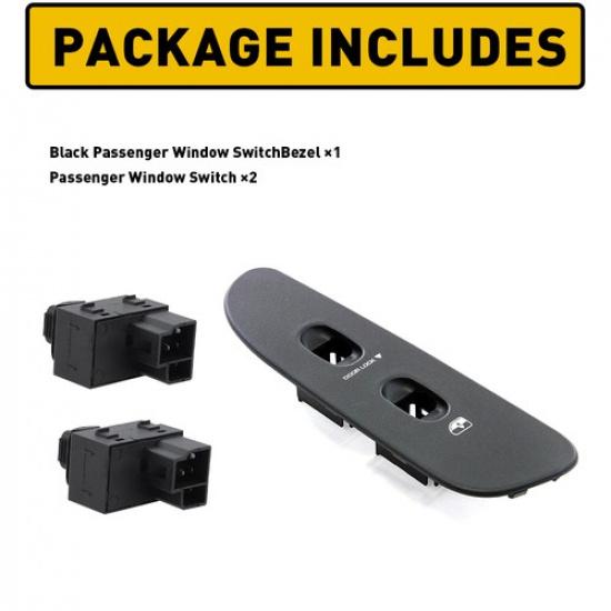 Passenger Side For Dodge 1500 Ram 2500 Window 3500 Control Switch & Bezel Cover