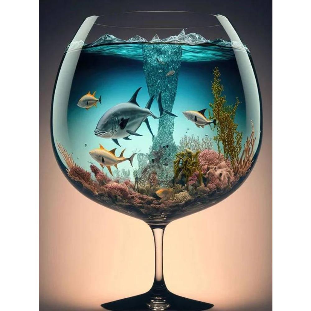 DIY полный круг алмазная живопись вышивка крестиком 3D художественный стиль домашняя сцена декоративная алмазная живопись 5d алмазная живопись