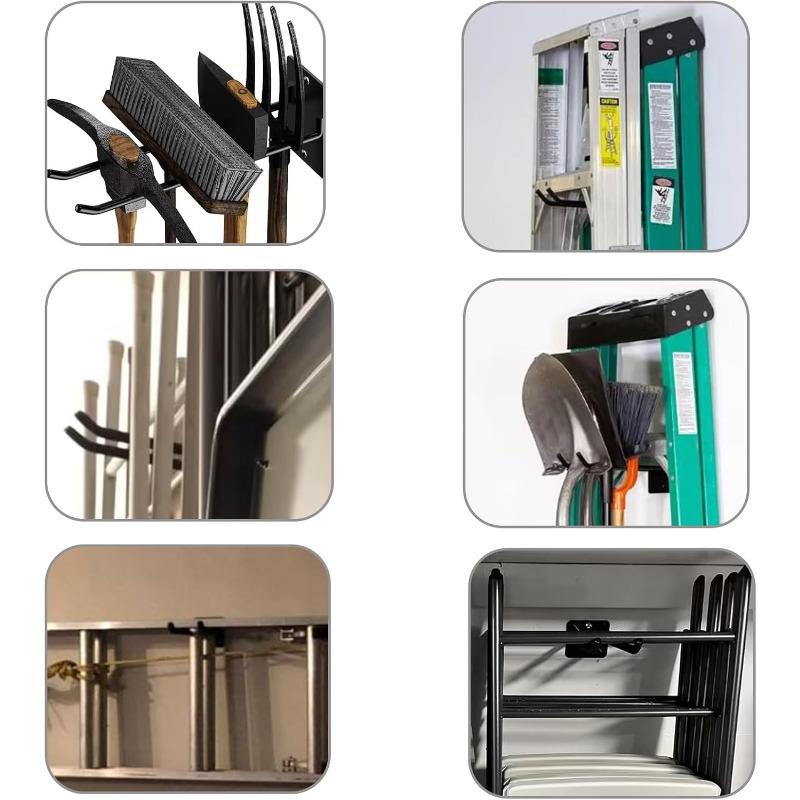 Heavy Duty Tool Storage System Hooks Wall Holder Garage Storage Multi-Purpose Garden Tool Organizer For Garage Wall Hook