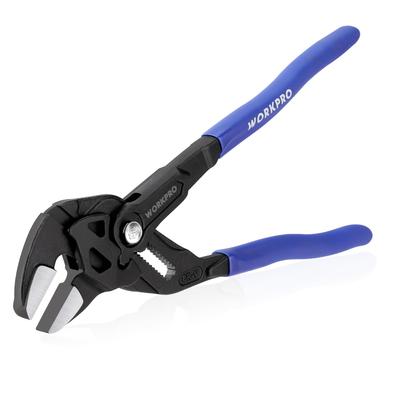 WORKPRO Регулируемые плоскогубцы Регулируемые Совместимые со строительным ключом Максимальный зев Черный Запирающий механизм Ключ, Длина, Прибл.. 255мм, CR-V