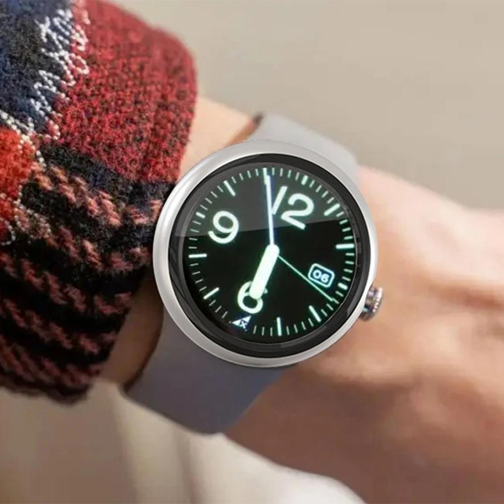 Case with Film for Google Pixel Watch 2/Pixel Watch Screen Protector Tempered Bumper Cover Frame Film PC Hard-Shell for Pixel Watch Accessories