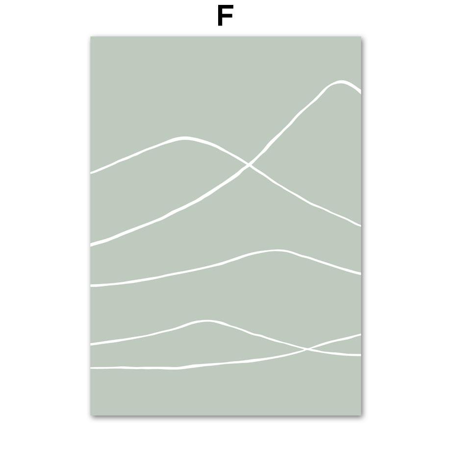 Арка, круглая линия, эвкалипт, зеленая геометрия, абстрактные постеры на скандинавскую тему и принты, художественная картина на холсте, настенные панно, декор для гостиной