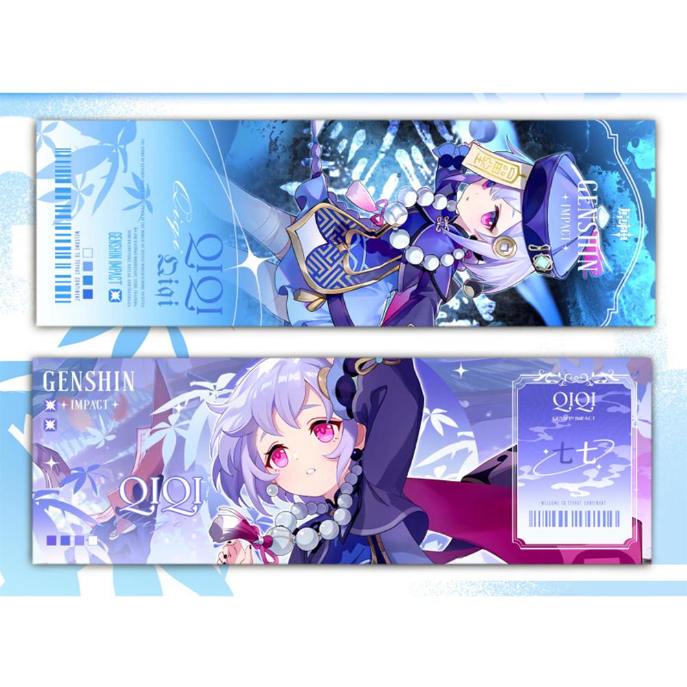 Genshin Impact, коллекционные карты, игры, закладки, Furina Neuvillette, Wriothesley Laser, двусторонний билет, аниме, карта Таро, подарок