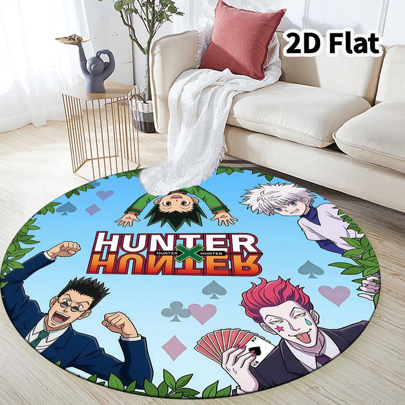 Ковер с круглым ворсом Hunter X Hunter Ковер для гостиной, спальни, дивана, игровой комнаты Декор Нескользящий коврик для пола