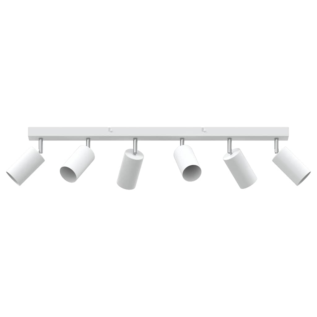White Ceiling Spotlight with Adjustable Spotlights 73 x 6 x 16 cm Metal