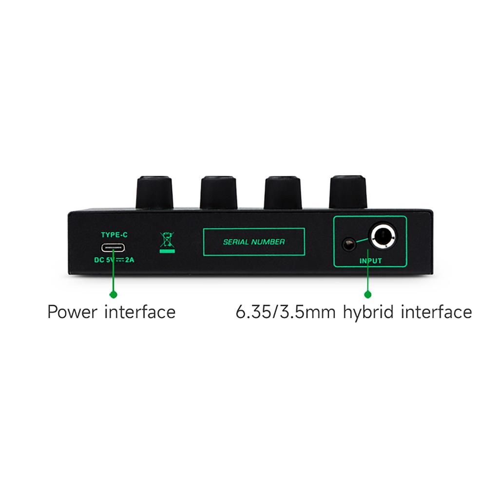 Усилитель для наушников, 4 канала, металлический стерео аудио усилитель, разветвитель для наушников, независимый регулятор громкости, светодиодный индикатор