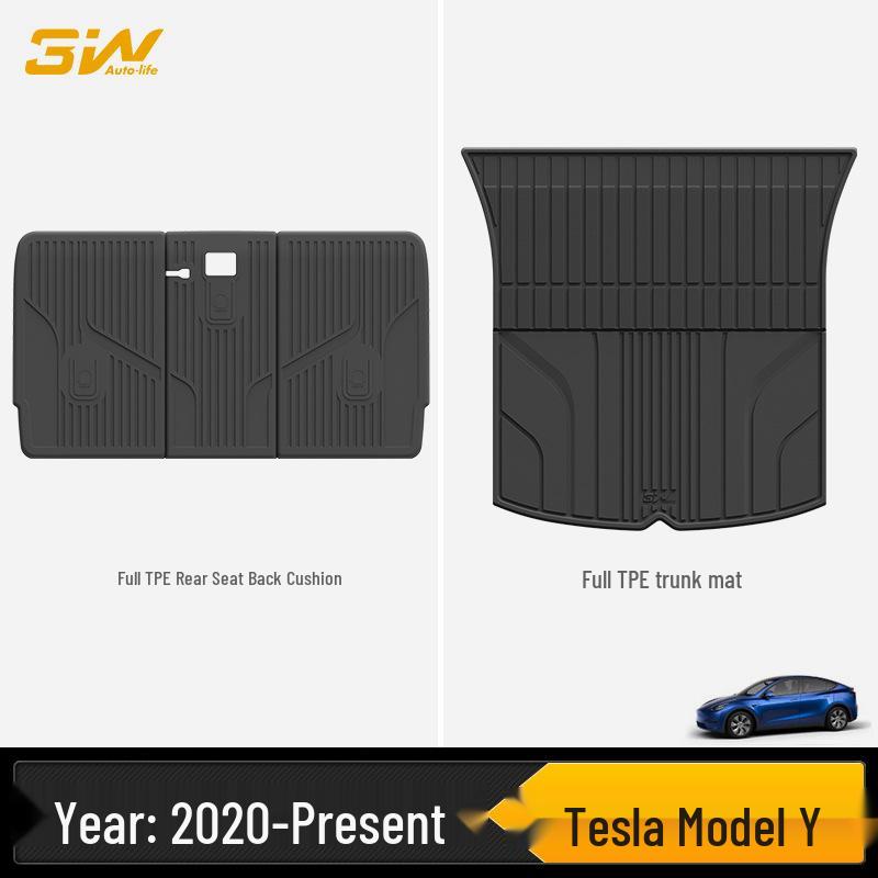 3W Полностью ТПЭ Коврик в Багажник для Tesla Model Y/3 L/X/S Обновленная Версия