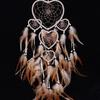 Large Dream-Catcher Wind Chime, Heart Shaped, Bedroom Wall Hanging, Bohemia Decoration, Feather Ornament, Hand Woven Crafts