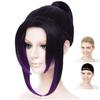 Парик для косплея CaseEden Shinobu Kocho Insect Pillar Black Black Hair Purple White Merche Wig Net Set of 2 WIG5509