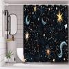 Starry Sky Modern Stye Bathing Curtain  Bathroom Shower Curtain Waterproof With 12 Hooks Home Deco Free Ship