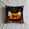 Halloween Pumpkins Ghosts Bats Cushion Cover Square Decorative Throw Pillow Case Sofa Bed Living Room Anniversary Gifts