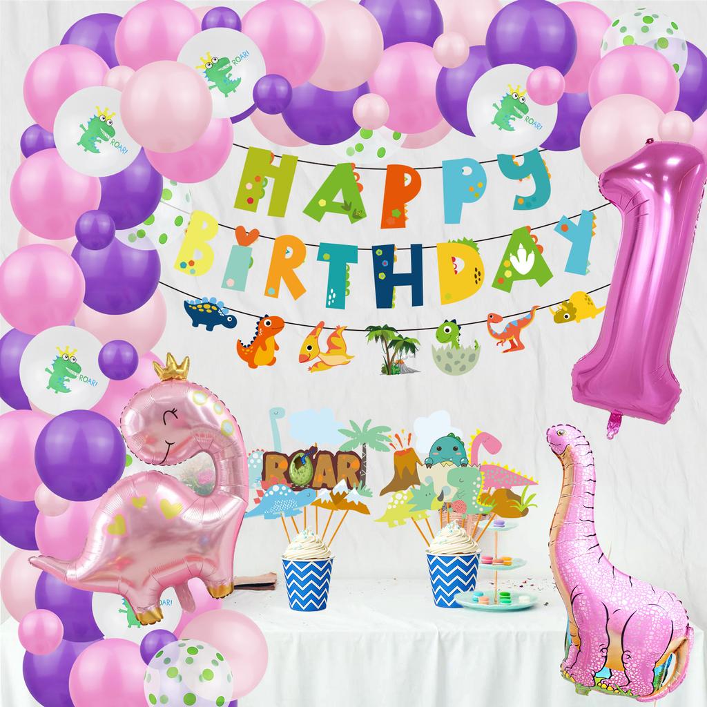 Костюм на тему динозавров, День рождения мальчика и девочки, Украшение для детской вечеринки по случаю дня рождения, Стена-фон из воздушных шаров с динозаврами
