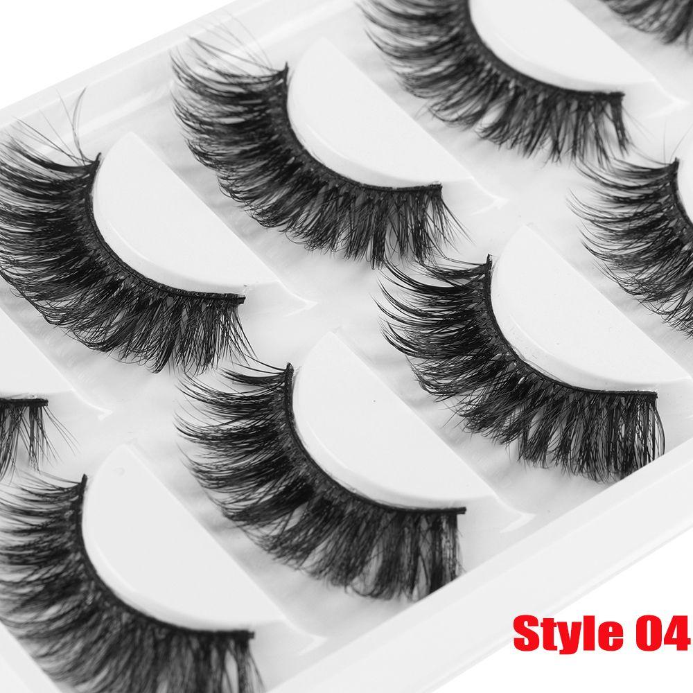 Long Handmade Multilayer Eye Lashes Extension 3D Faux Mink Hair Wispy Fluffy  False Eyelashes